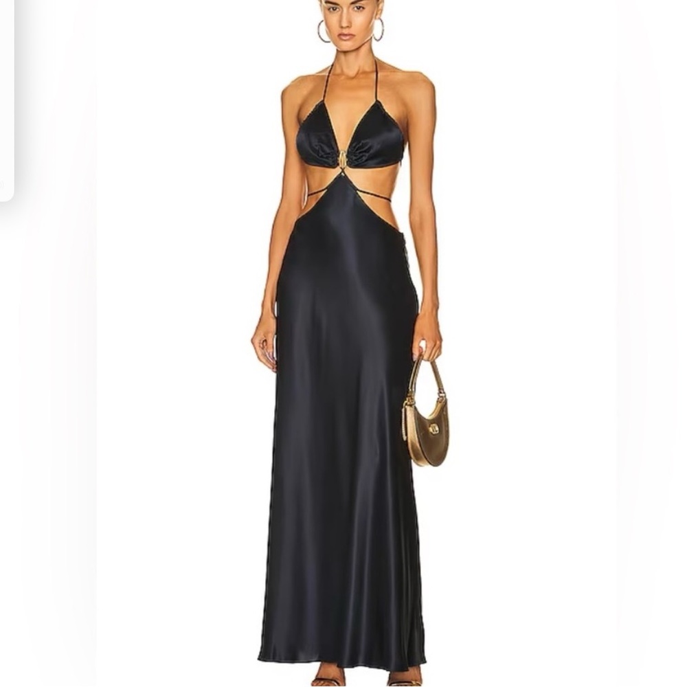 Cult Gaia Collette black Maxi Dress size XS
